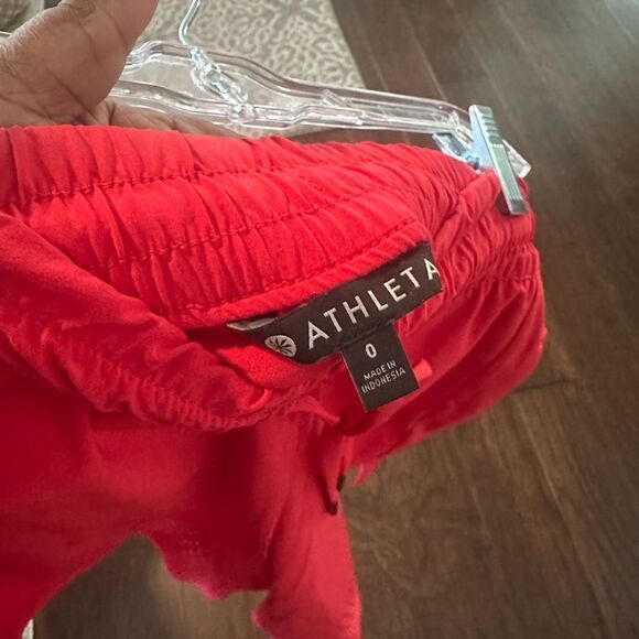 Athleta Athletic Red Shorts 0 - Picture 3 of 3